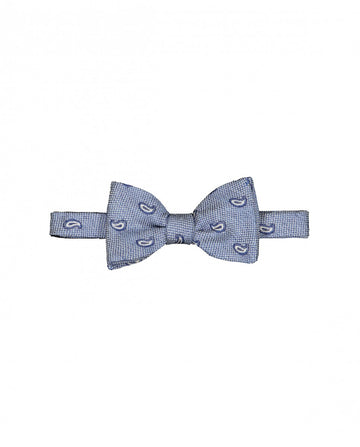 Light Blue Bow Tie 100% Silk